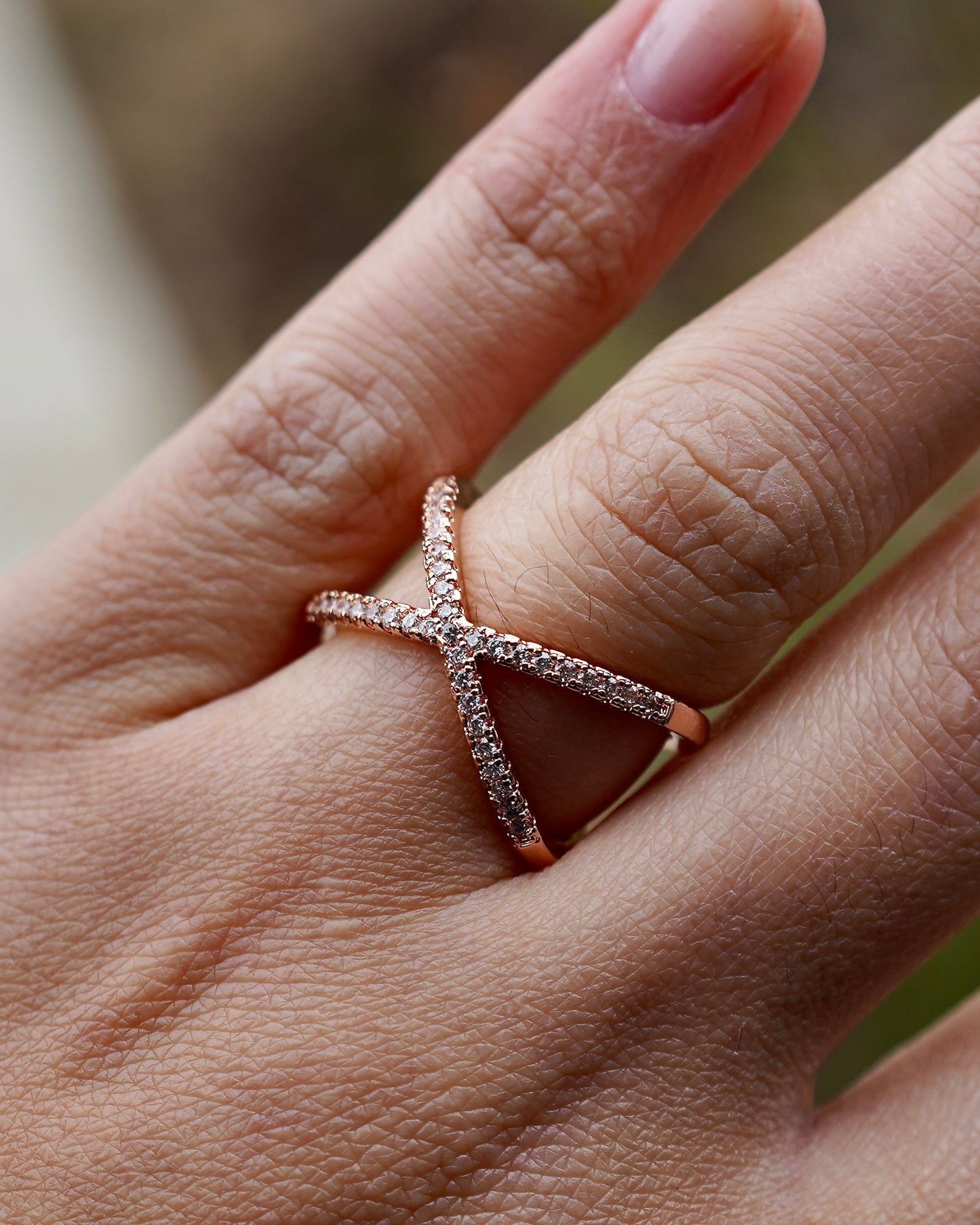 Crystal X Crossover Ring