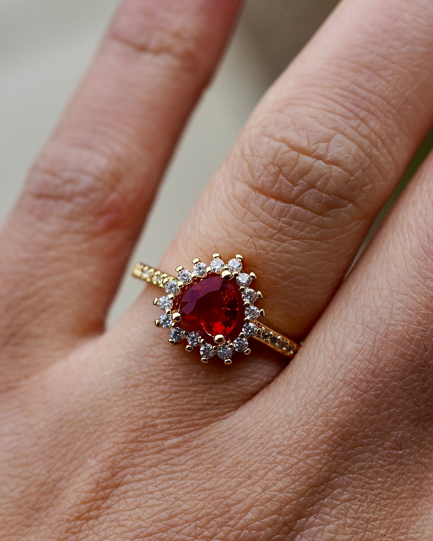 Eternal Love Ruby Heart Ring
