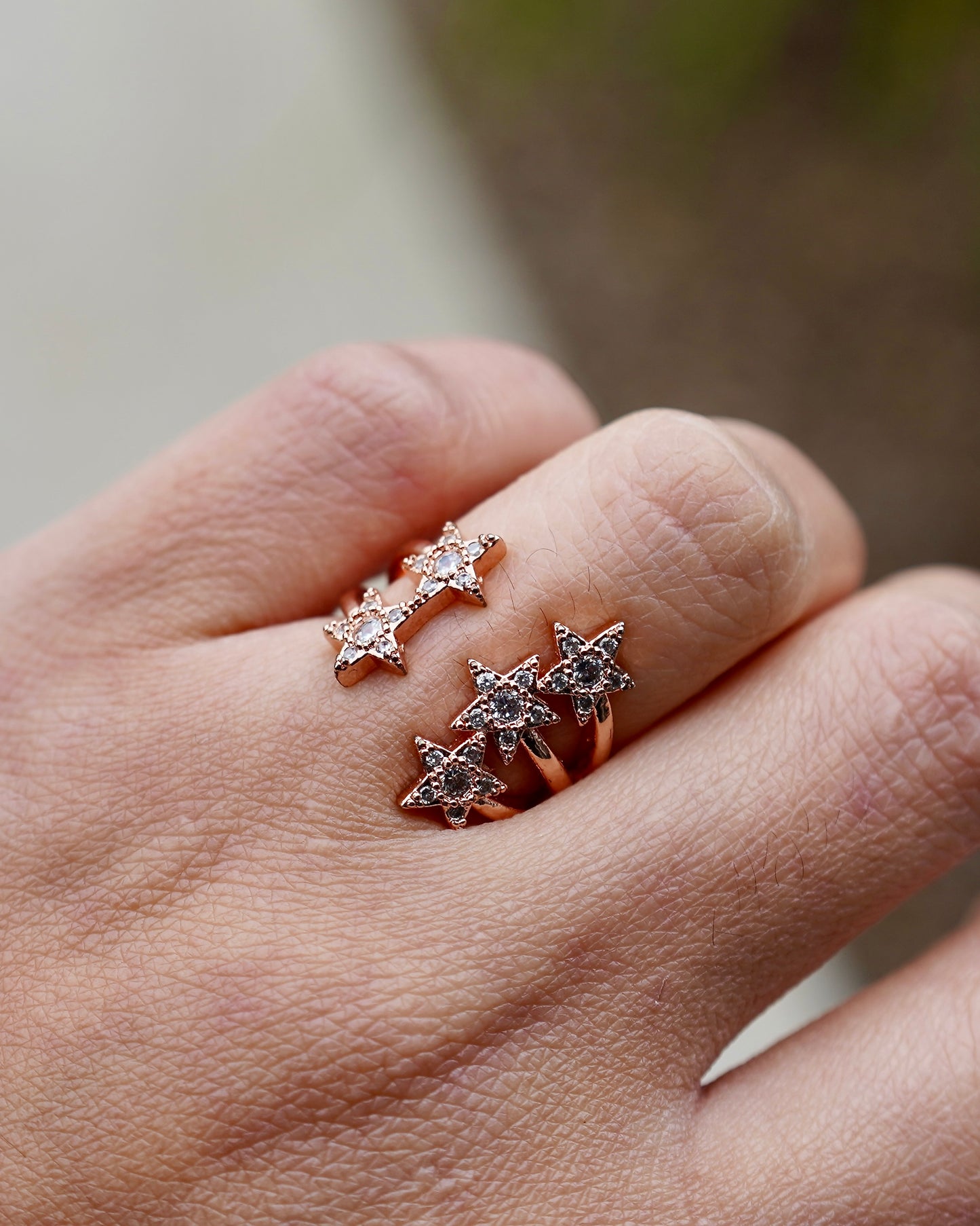 Celestial Sparkle Adjustable Ring