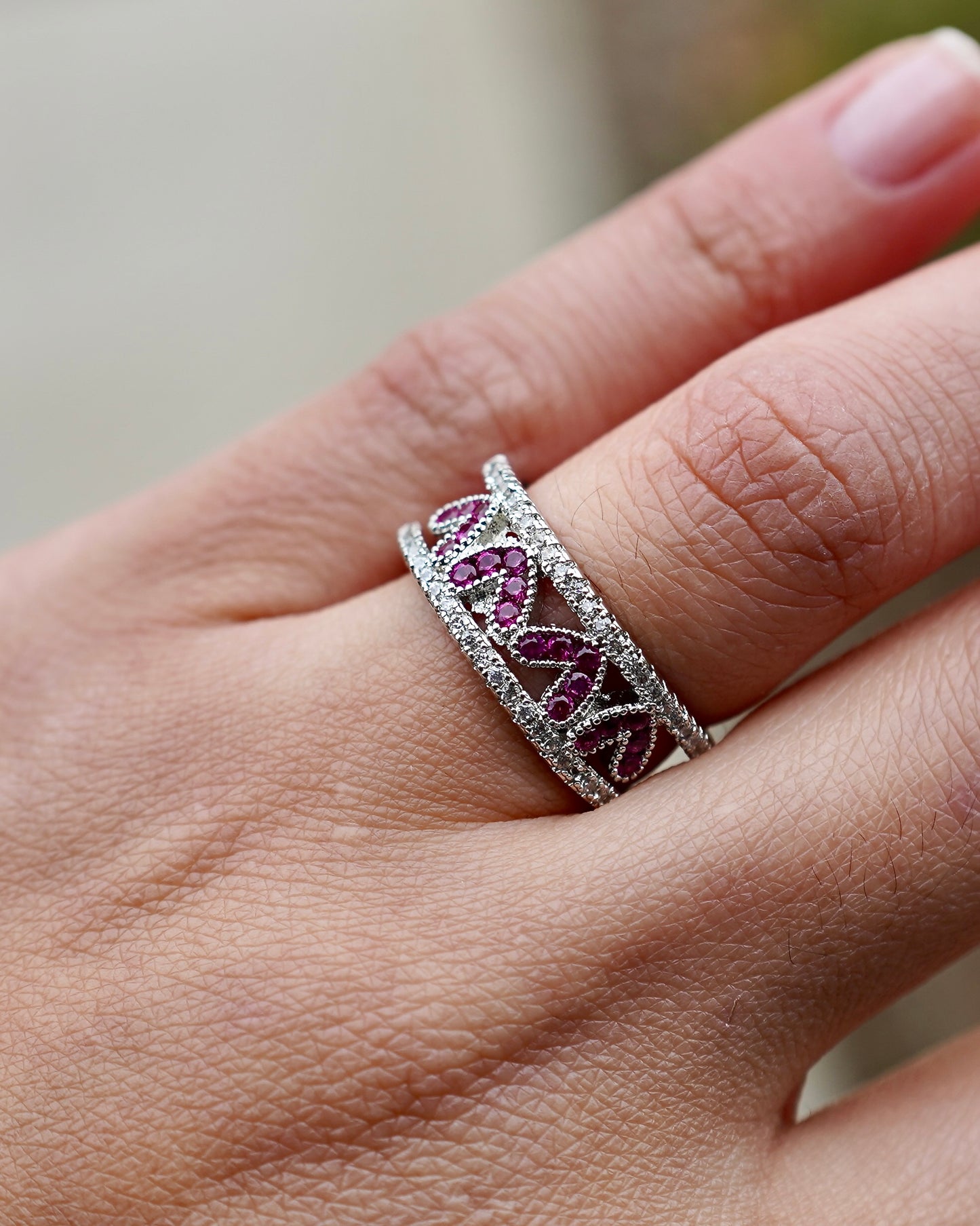 Ruby Sparkle Ring