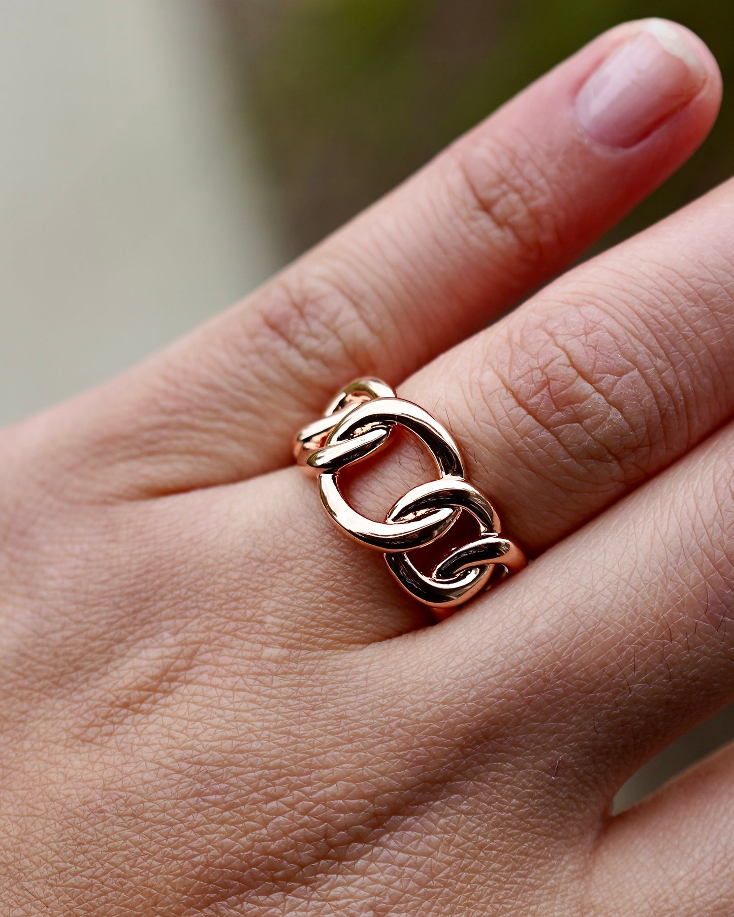 Bold Chain Link Ring