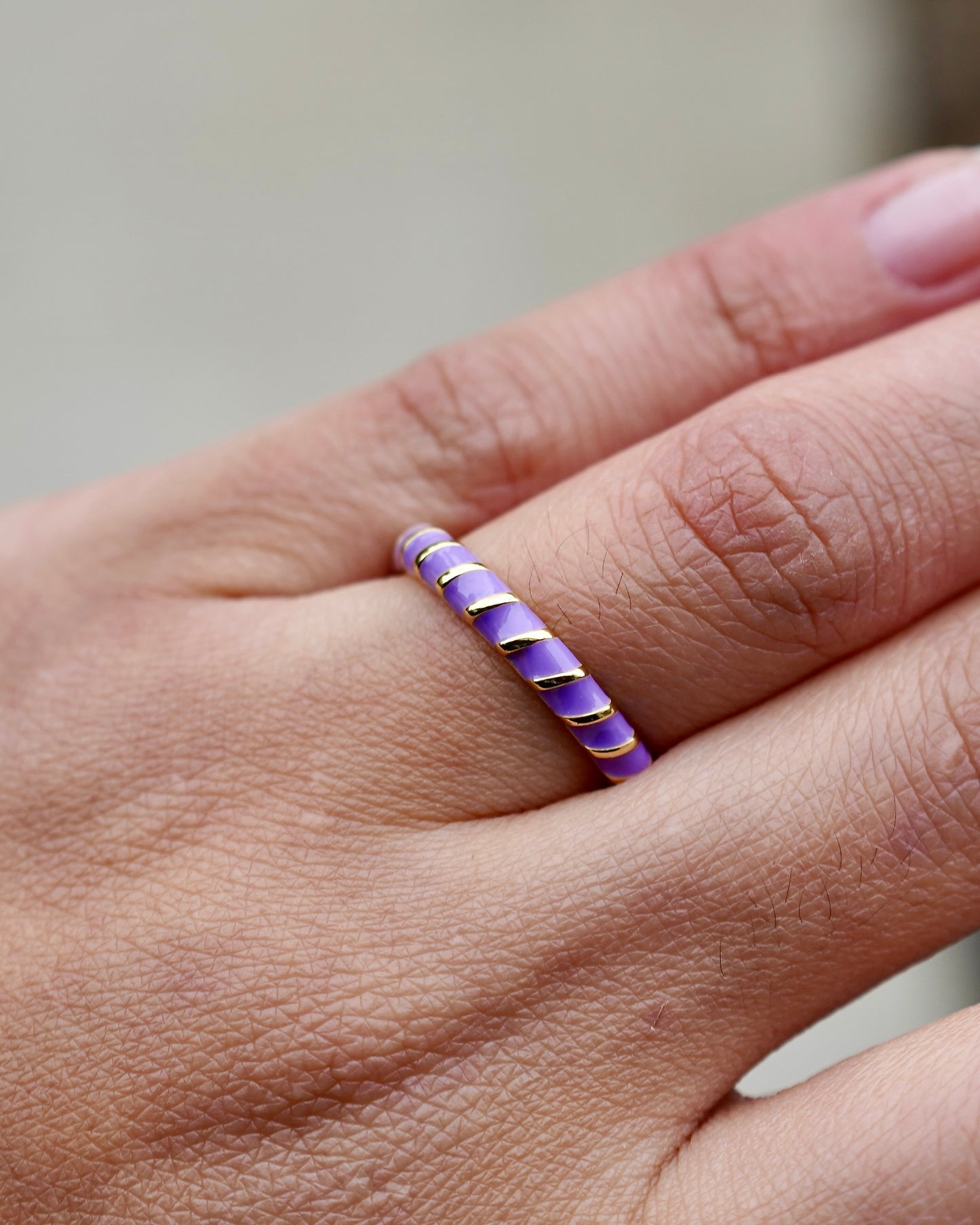 Enamel Spiral Rings – Adjustable Fashion Jewelry