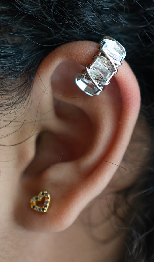 Crystal Cage Ear Cuff
