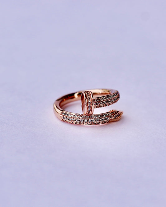 Adjustable Snake Wrap Ring – Elegant Zirconia Design