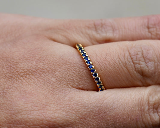 Midnight Blue Eternity Ring