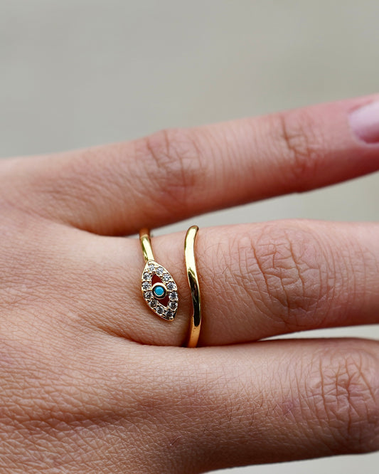 Evil Eye Adjustable Ring