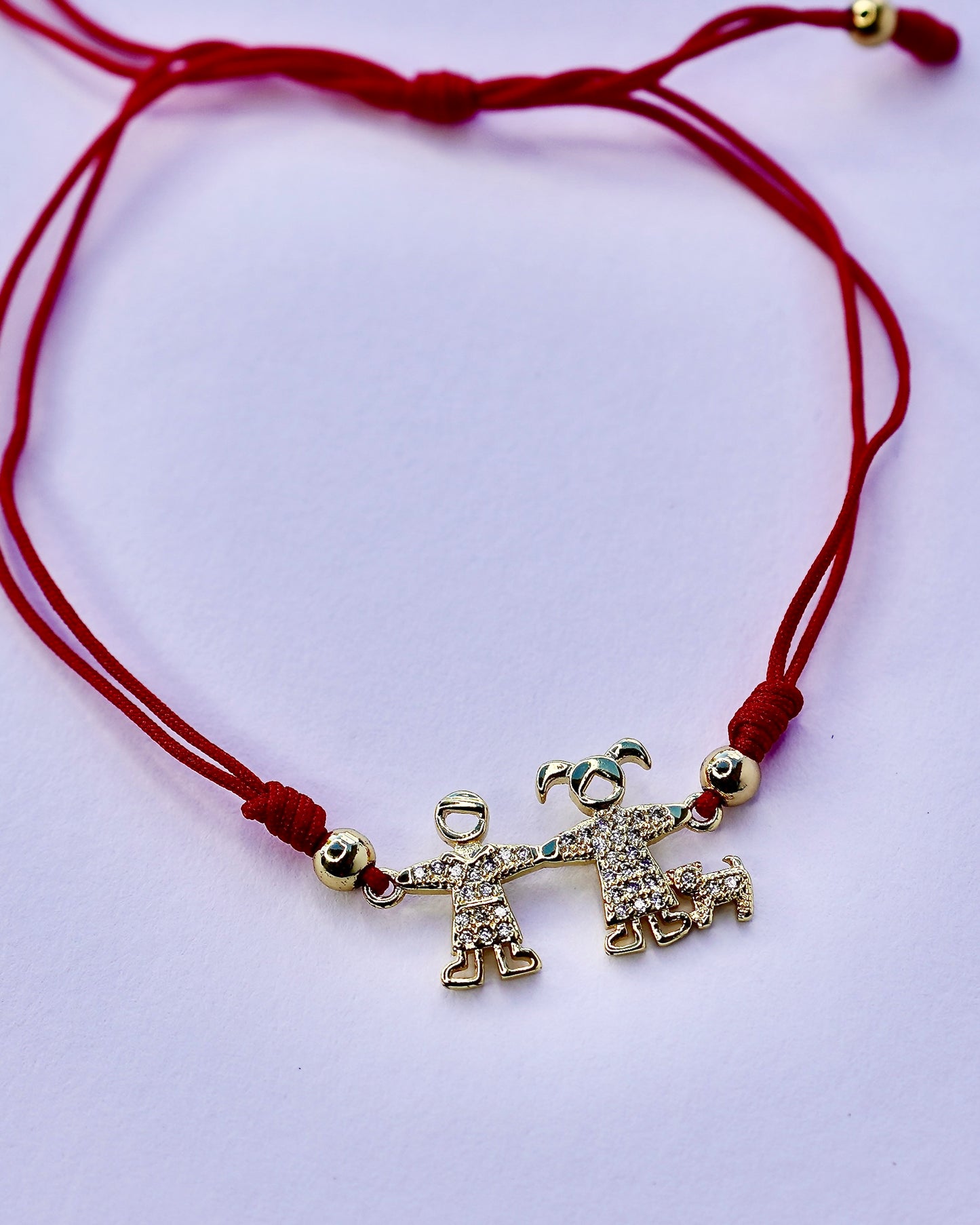 Children & Pet Charm Red String Bracelet